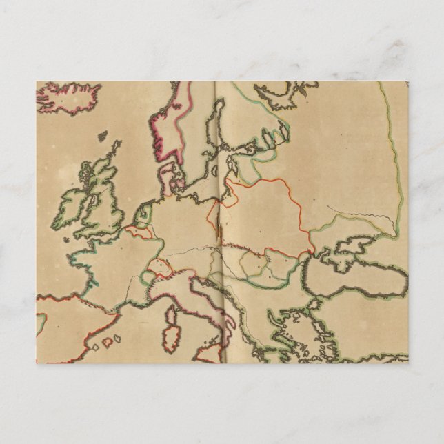 Europa-Klima Postkarte (Vorderseite)