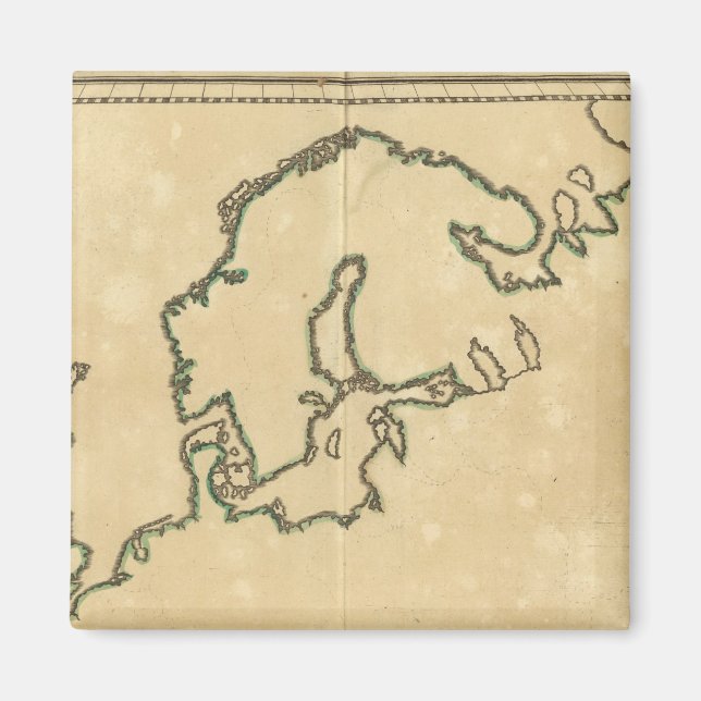 Europa Kontur 2 Magnet (Vorne)