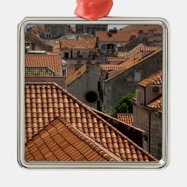 Europa, Kroatien. Altstadt von 2 Silbernes Ornament (Vorne)