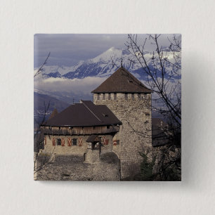 Europa, Liechtenstein, Vaduz. Schloss Vaduz, Button