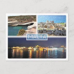 Europa - Malta - Peter d Pool - Mnajdra - Postkarte