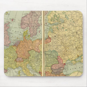 Europa mit Telegrafie Mousepad