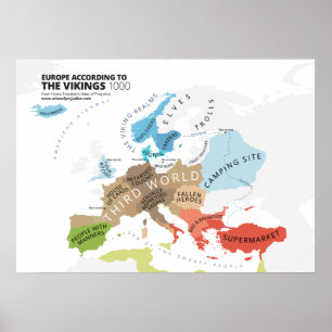 Europa nach den Wikings Poster