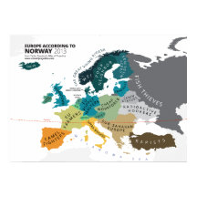 Europa nach Norwegen