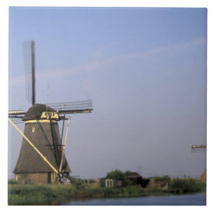 Europa, Niederlande, Zuid Holland, Kinderdijk. Fliese