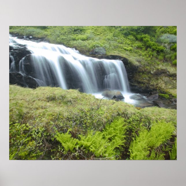 Europa, Norwegen. Wasserfall. Poster (Vorne)