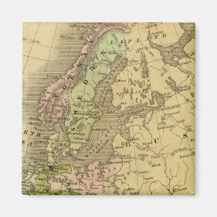 Europa-Olney-Karte Magnet