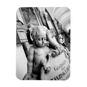 Europa, Österreich, Salzburg. Cherub und Denkmal 3 Magnet