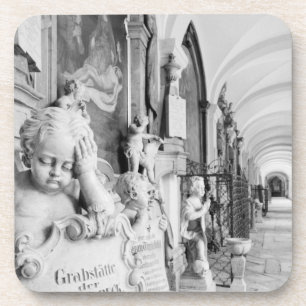 Europa, Österreich, Salzburg. Cherub und Denkmal Getränkeuntersetzer