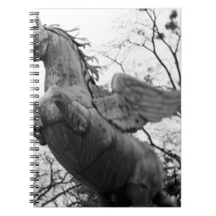 Europa, Österreich, Salzburg. Flügelpferd-Statue, Notizblock