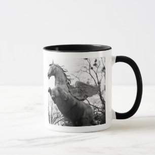 Europa, Österreich, Salzburg. Flügelpferd-Statue, Tasse