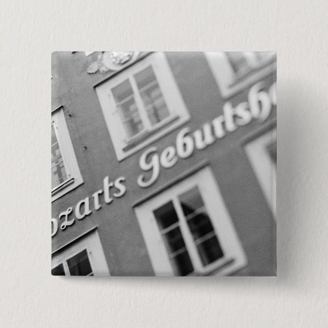 Europa, Österreich, Salzburg. Mozarts Geburtsort 2 Button (Vorderseite)