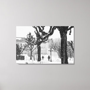 Europa, Österreich, Salzburg. Winter Leinwanddruck