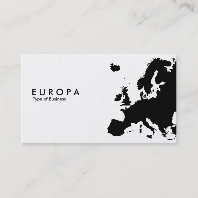 EUROPA - Platin Visitenkarte (Vorderseite)
