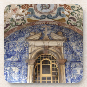 Europa, Portugal, Obidos. Farbenfrohe Architektur Untersetzer