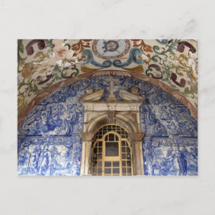 Europa, Portugal, Obidos. Farbige Architektur Postkarte
