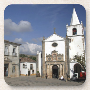 Europa, Portugal, Obidos. Kirche Santa Maria in Untersetzer
