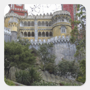 Europa, Portugal, Sintra. Die Pena National 3 Quadratischer Aufkleber