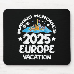 Europa Reise 2025 Frühjahrsferien Mem Mousepad