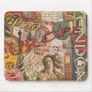 Europa Reise Vintage Europäisch Paris Frankreich K Mousepad