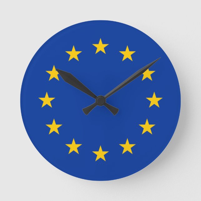 Europa Runde Wanduhr (Vorderseite)