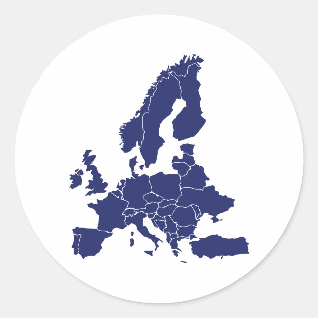Europa Runder Aufkleber (Vorderseite)