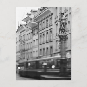 Europa, Schweiz, Bern. Straßenbahn, Marktgasse Postkarte