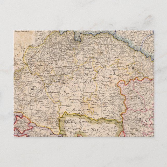 Europa, Slowakei, Ungarn Postkarte (Vorderseite)