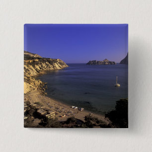 Europa, Spanien, Balearen, Ibiza, Cala d'Hort Button