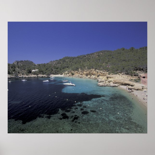 Europa, Spanien, Balearen, Ibiza, Cala Salada. Poster (Vorne)