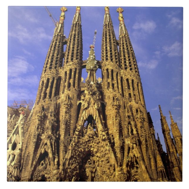 Europa, Spanien, Barcelona, Sagrada Familia Fliese (Vorderseite)