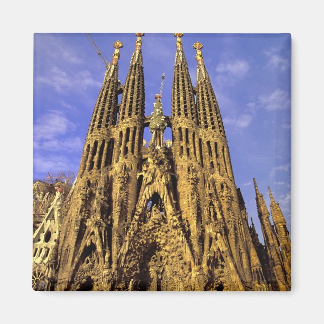 Europa, Spanien, Barcelona, Sagrada Familia Magnet (Vorne)