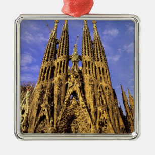 Europa, Spanien, Barcelona, Sagrada Familia Ornament Aus Metall