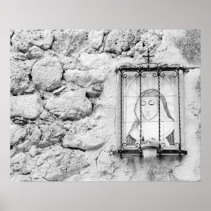 Europa, Spanien, Mallorca. Die heilige Mauer, Poster