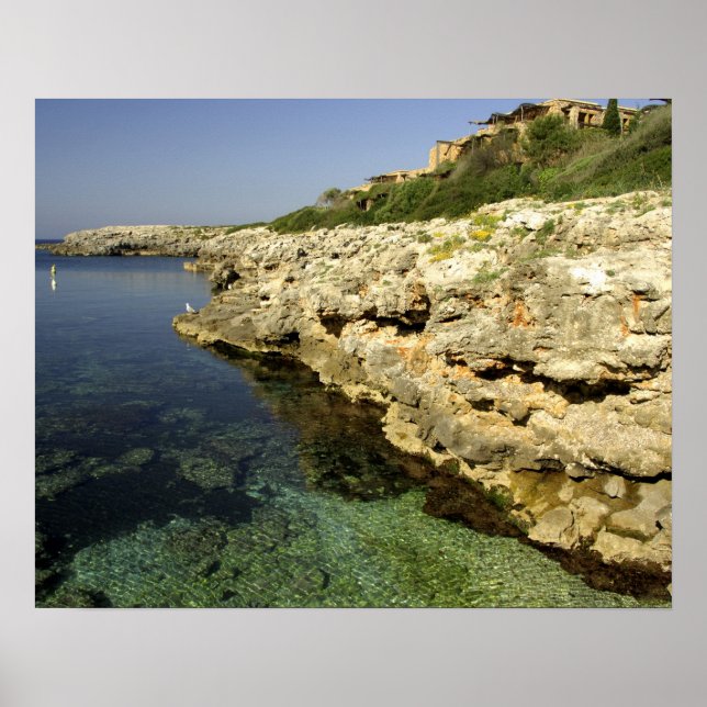 Europa, Spanien, Menorca (auch Menorca), Binibeca. Poster (Vorne)