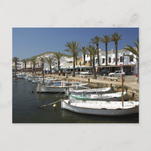 Europa, Spanien, Menorca. Fischen Postkarte