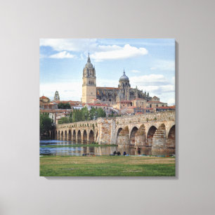 Europa, Spanien, Salamanca. Die römische Brücke Leinwanddruck