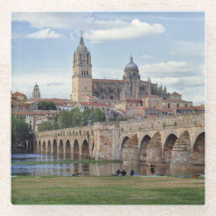 Europa, Spanien, Salamanca. Die römische Brücke üb Glasuntersetzer