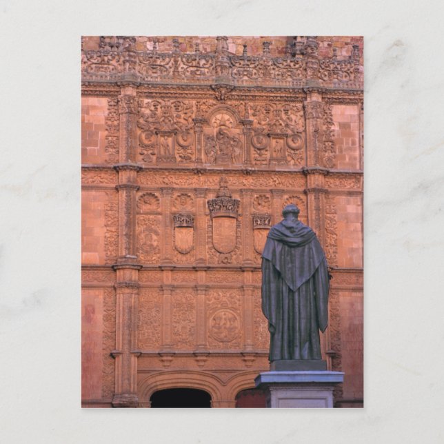 Europa, Spanien, Salamanca. Wappen und Postkarte (Vorderseite)