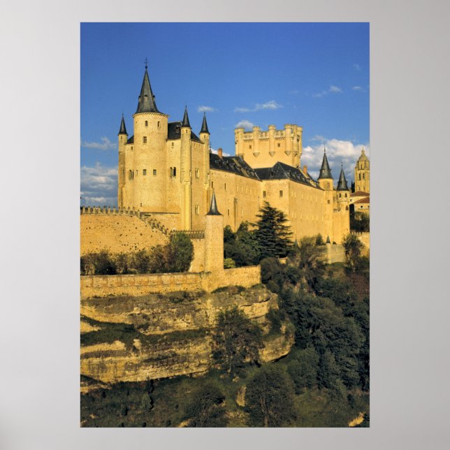 Europa, Spanien, Segovia. Der imposante Alcazar Poster (Vorne)