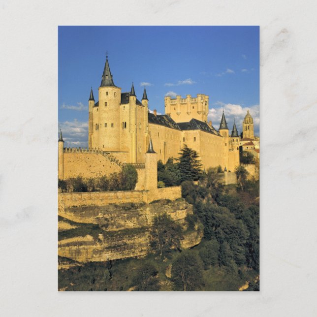 Europa, Spanien, Segovia. Der imposante Alcazar Postkarte (Vorderseite)