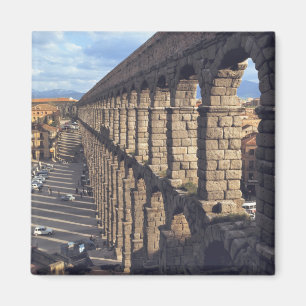 Europa, Spanien, Segovia. Spätes Licht wirft Schat Magnet