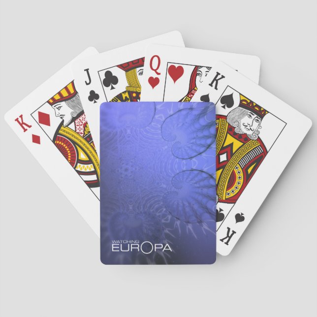 Europa spielen Karten 2 Spielkarten (Rückseite)