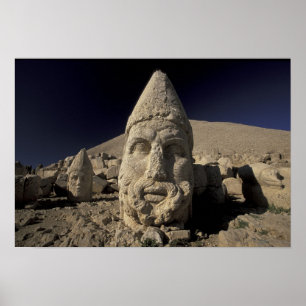 Europa, Türkei, Kurdi. Nemrut Dagh. Poster