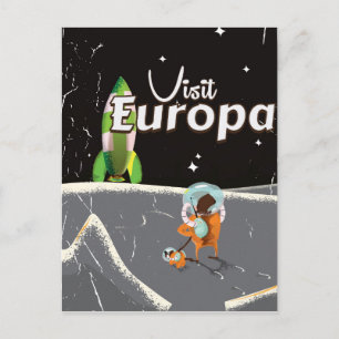Europa Vintage Reiseplakat Postkarte