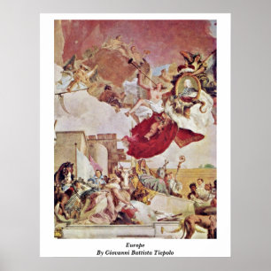Europa von Giovanni Battista Tiepolo Poster