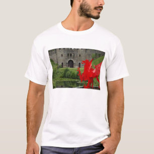 Europa, Wales, Cardiff. Cardiff Castle. Walisisch T-Shirt