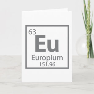 Europa - Wissenschaft - Periodische Tischgestaltun Karte