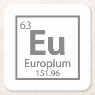 Europa - Wissenschaft - Periodische Tischgestaltun Rechteckiger Pappuntersetzer