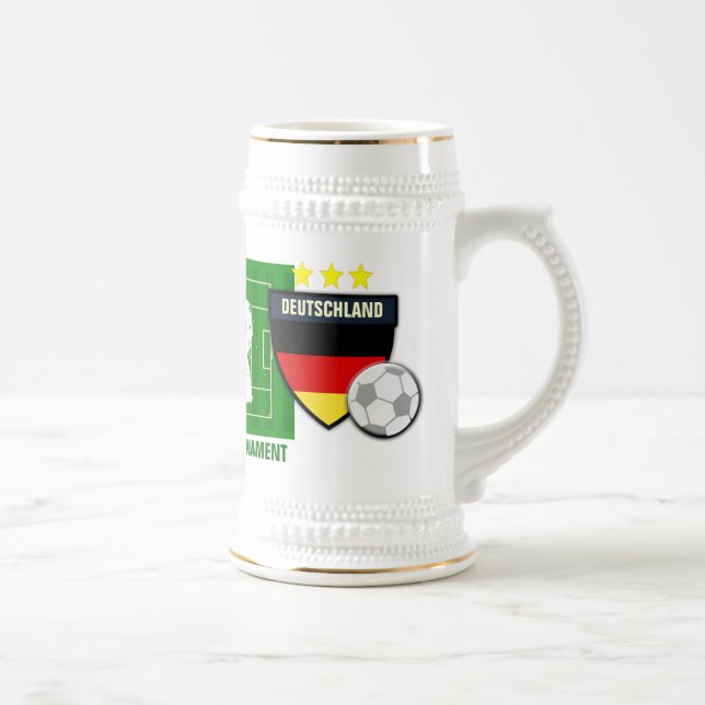 Europäer-Fußball FelsenDeutschland Deutschland Bierglas (Rechts)
